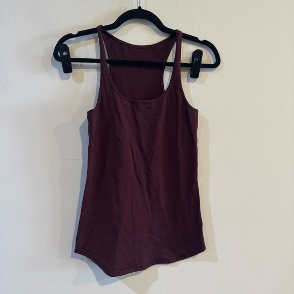Lululemon Refresh Racer Tank Top Luon Bordeaux Drama - Picture 3 of 5